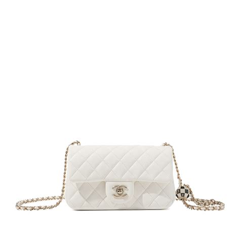 white chanel quilted bag|white fluffy chanel bag.